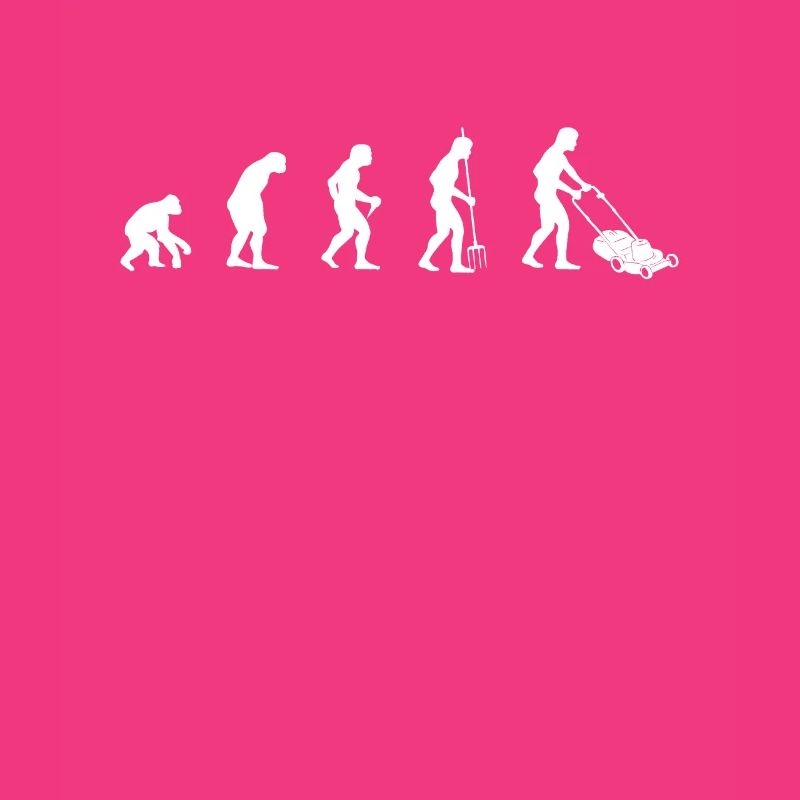 Rasenmähen Evolution Rasenmäher Gärtner Geschenk