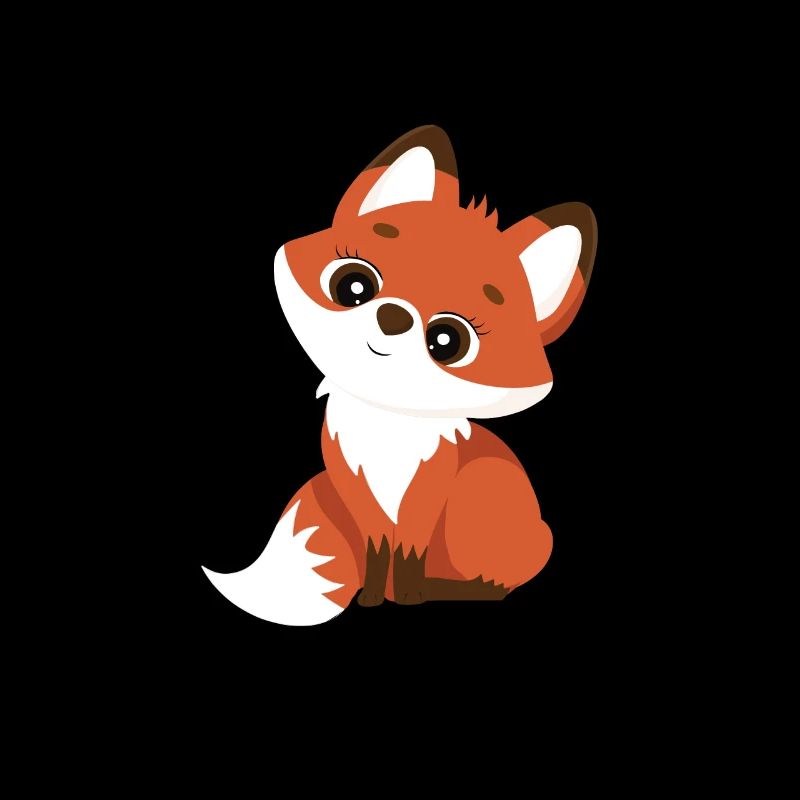 Cute fox with big eyes Fox