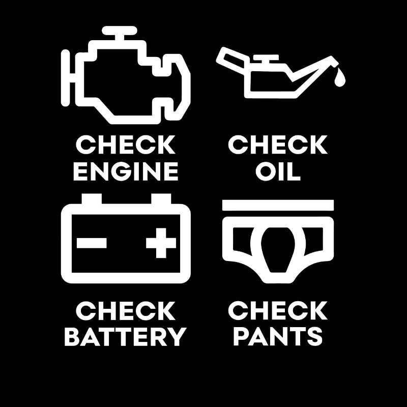 Check engine Geschenk Wagen Autofans Mechaniker