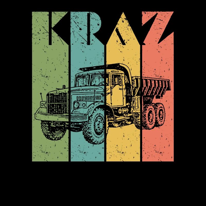 Vintage KrAZ Truck Driver Soviet Profession USSR