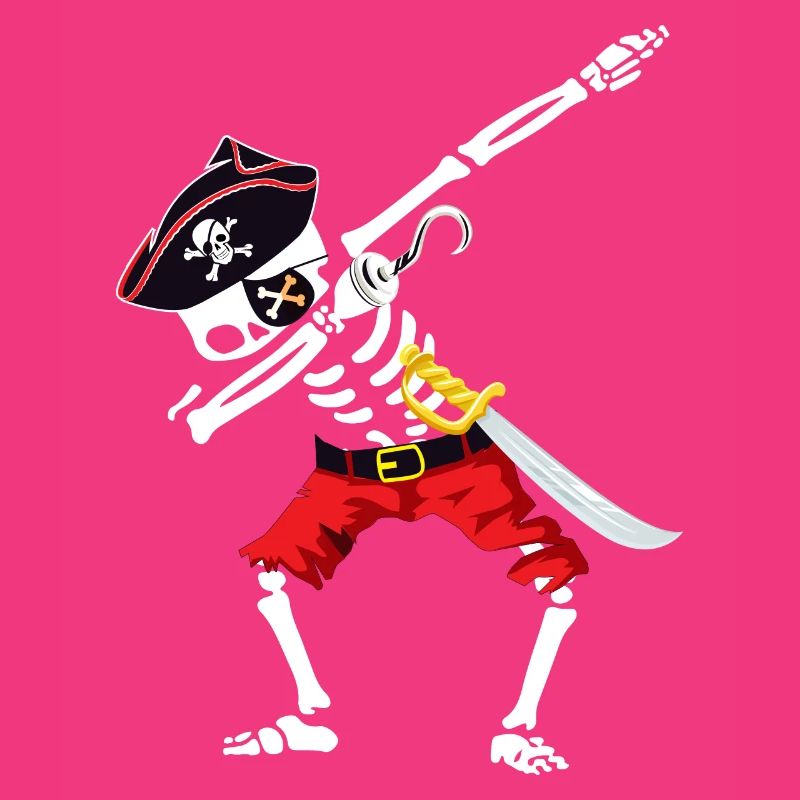 Skeleton Pirate Gift Dabbing Funny Halloween