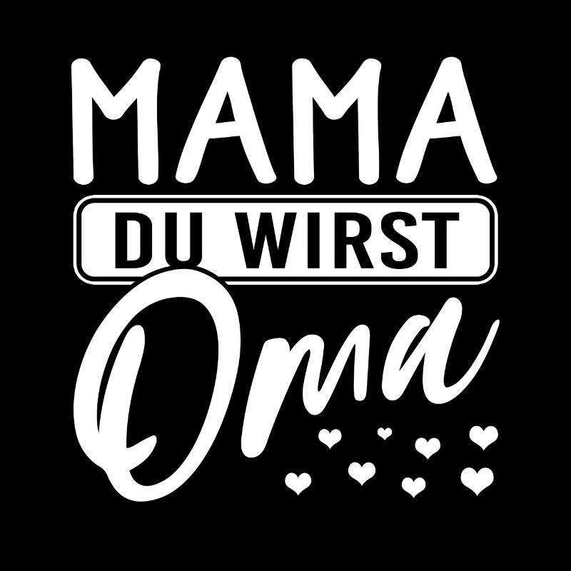 Mama du wirst Oma - Muttertag Geschenk werdende Om