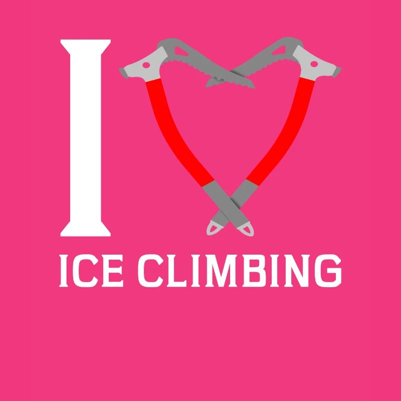 Ich Liebe Eisklettern Eiskletterer Eispickel