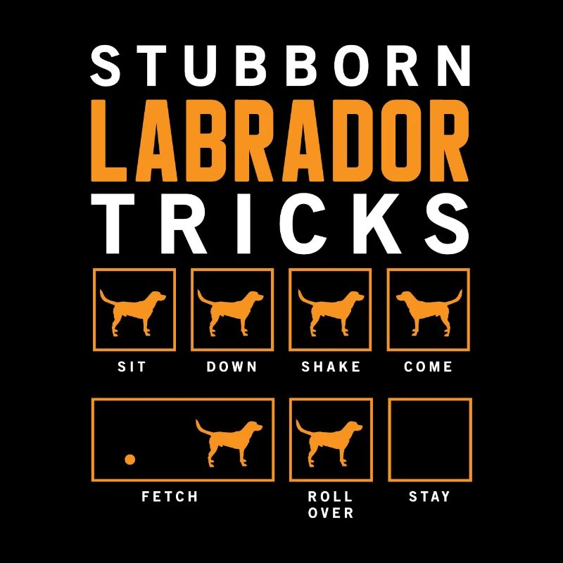 Stubborn Labrador Tricks Funny Dog Gift