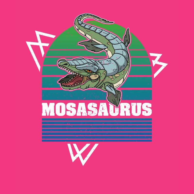 Mosasaurus Urzeit Dino Kinder Spruch Geschenk