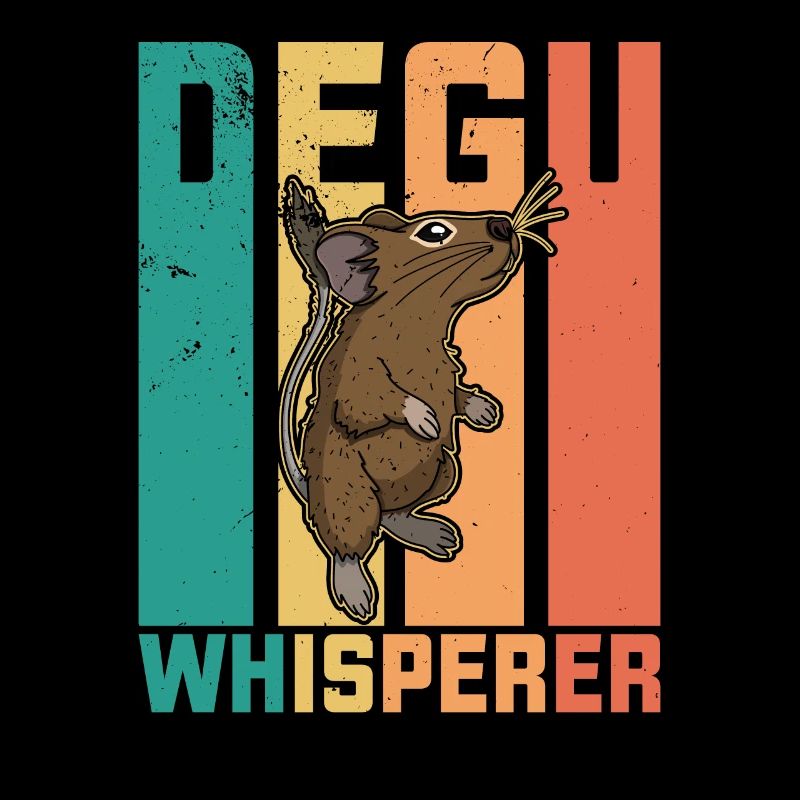 Degu Haustier Deguhalter Geschenk Spruch