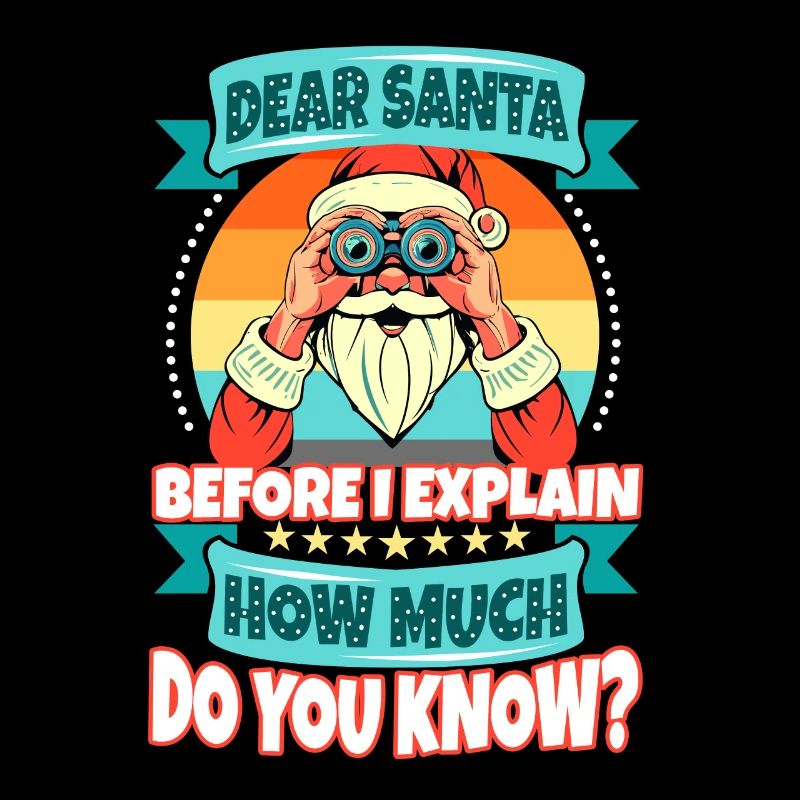 Cher père Noël avant que je vous explique Combien savez-vous