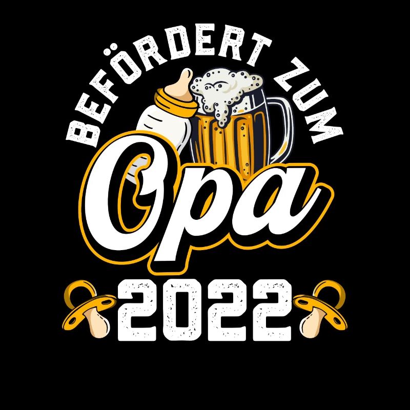 Stolzer Opa 2022 Befördert zum Opa
