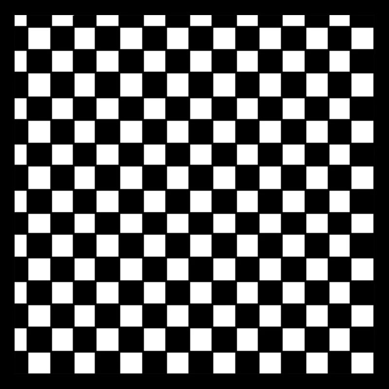 Black and white checkerboard pattern