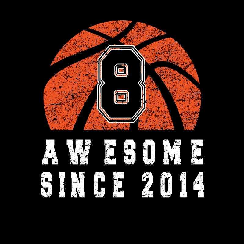 8e anniversaire Naissance 2014 Basketteur 8 ans