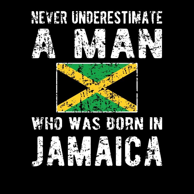 Fier drapeau jamaïcain jamaïcain