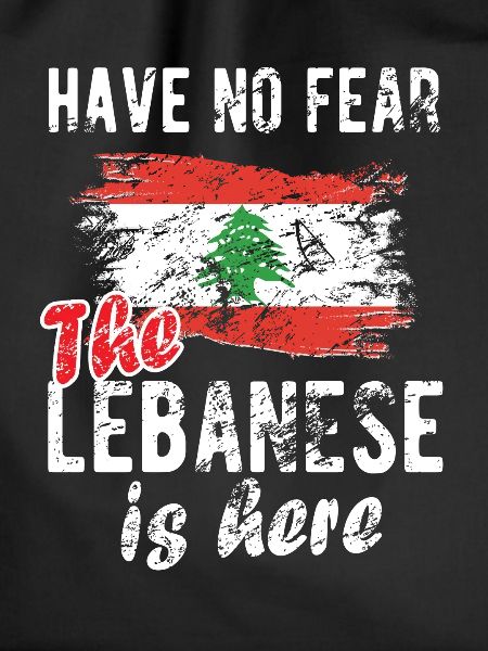 Stolzer Libanese Libanon Libanesische Flagge