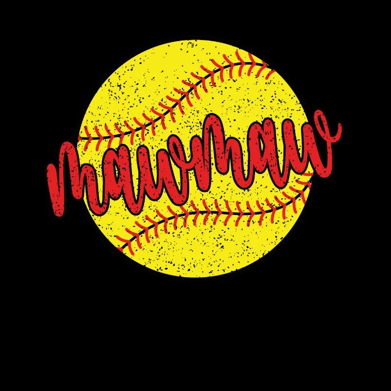 Mawmaw Oma Eines Softballspieler Softball Mawmaw