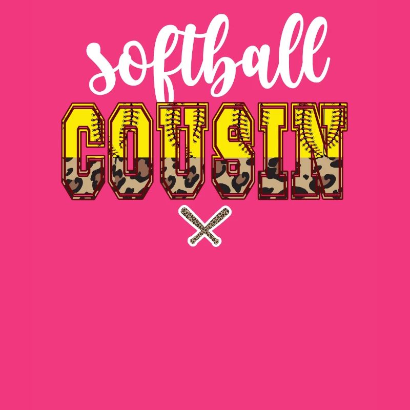 Stolzer Softball-Cousin Eines Softballspielers
