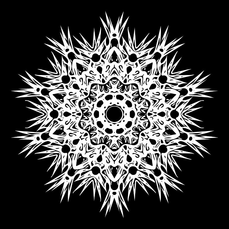 Geometrische Linien Mandala Form