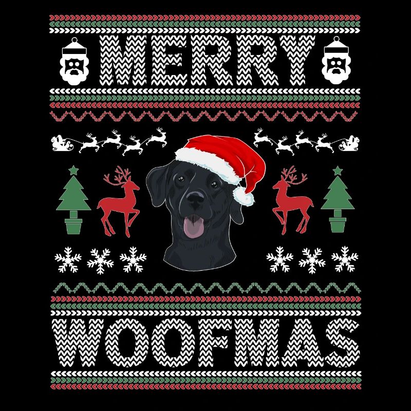 Cadeau de chien d’or de Noël Labrador