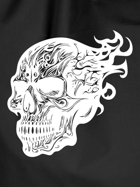 Burning Tattoo Fire Skull