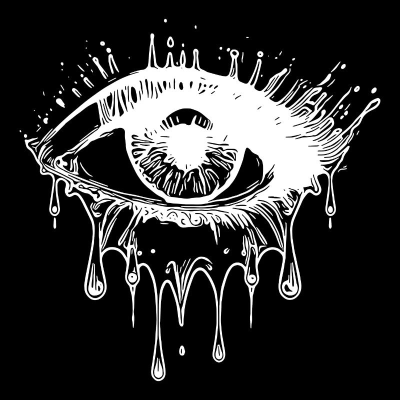Crying Eye Realistic Tattoo Style