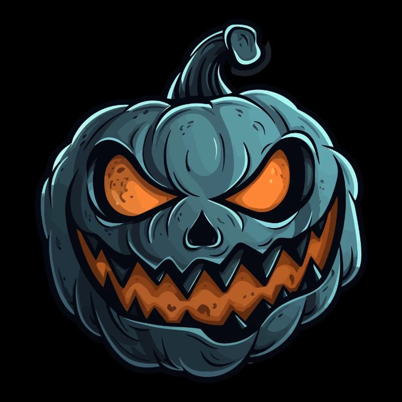 Grinning Pumpkin Face - Pumpkin Halloween