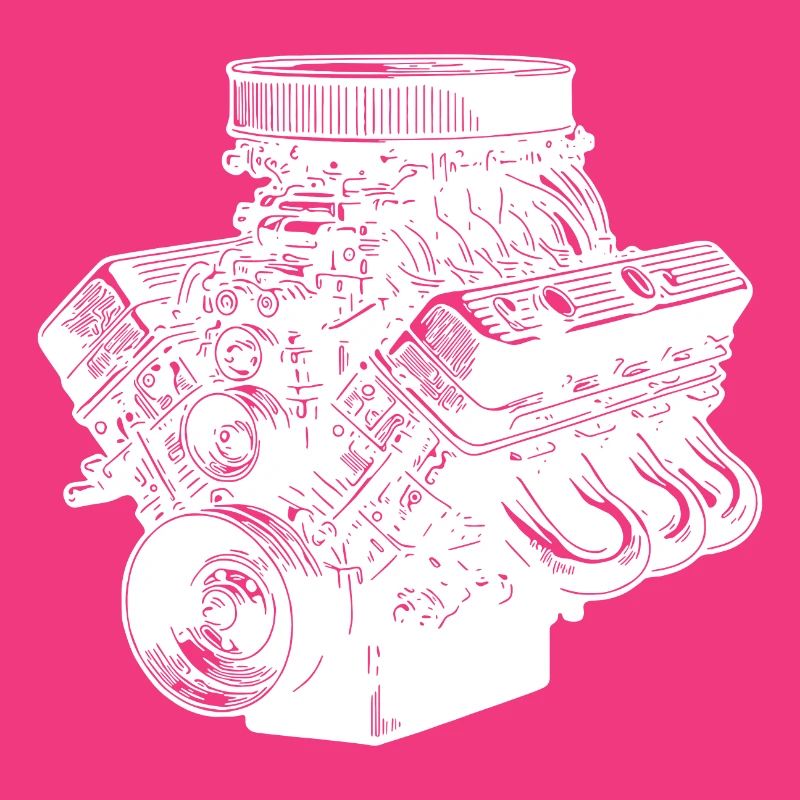 Mechanic Fan Engine Block Cylinder Displacement Engine