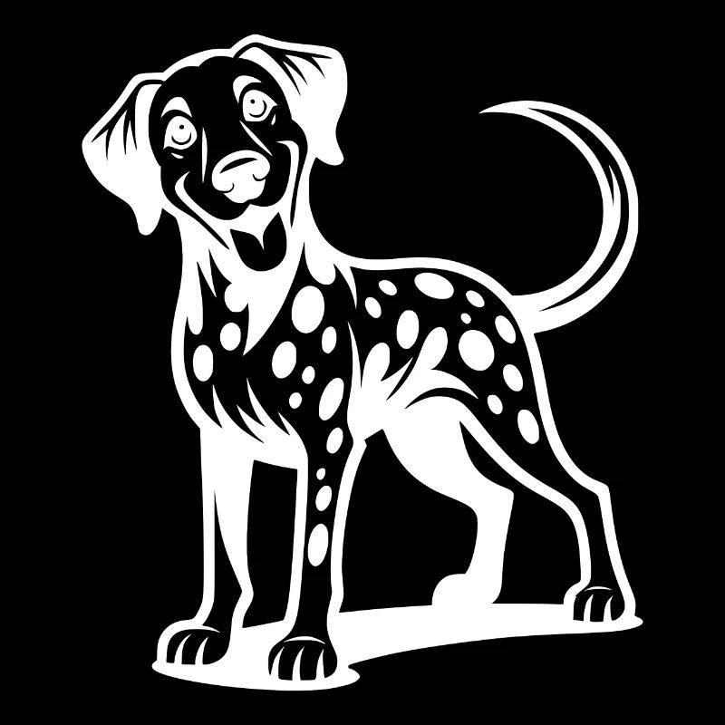Knuffiger Dalmatiner Hund Lustiger Vierbeiner