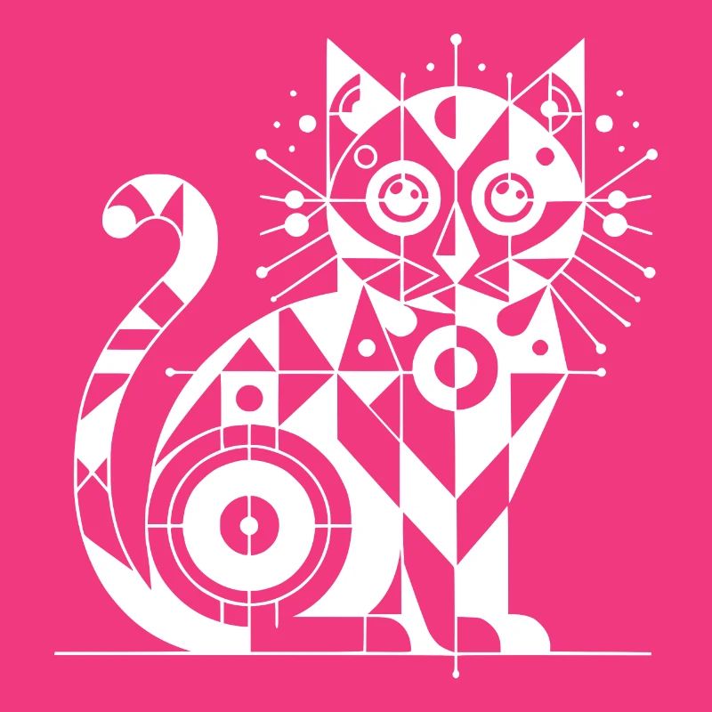 Conception de lignes géométriques de chat