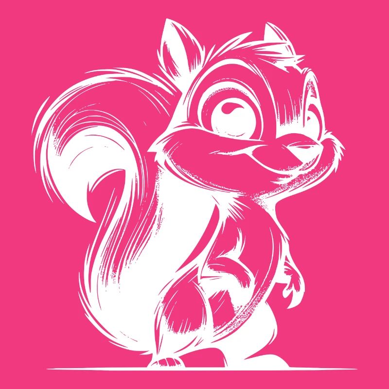 Petit crayon écureuil trait dessin