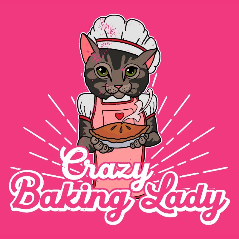 Bäcker Backen Brötchen Sauerteig Katze Spruch