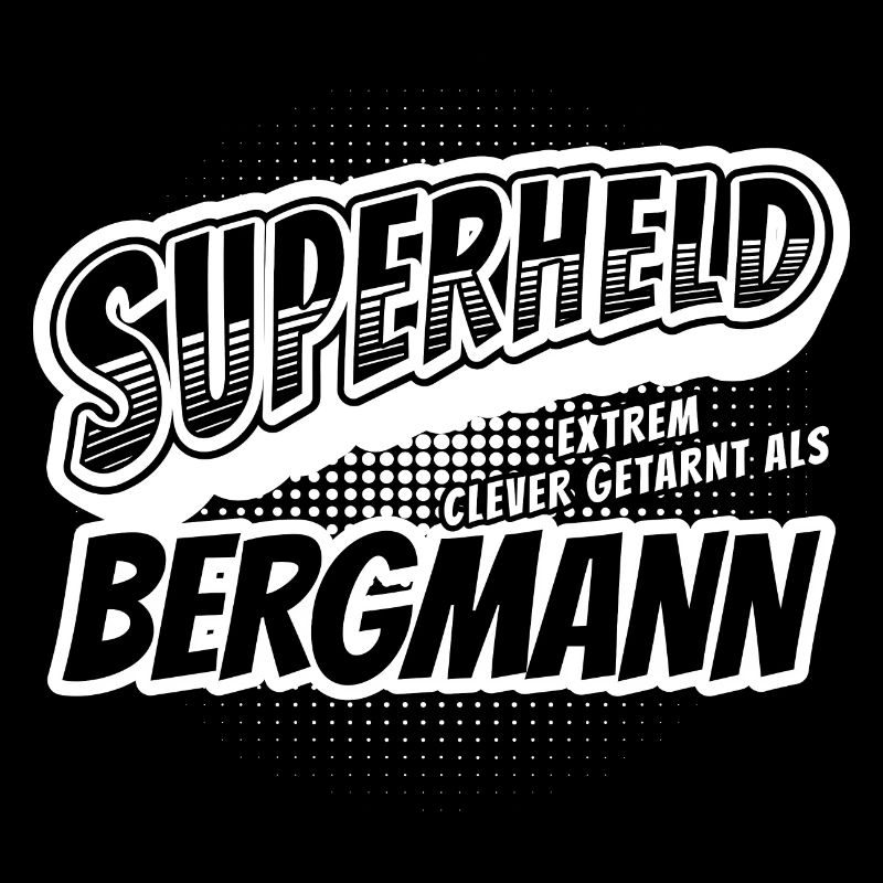 Superheld, clever getarnt als Bergmann