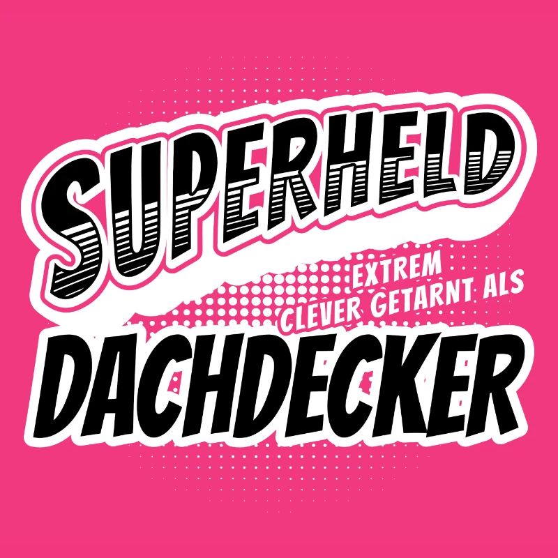 Superheld, clever getarnt als Dachdecker
