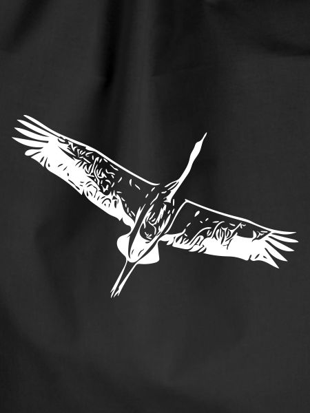 Heron bird in flight