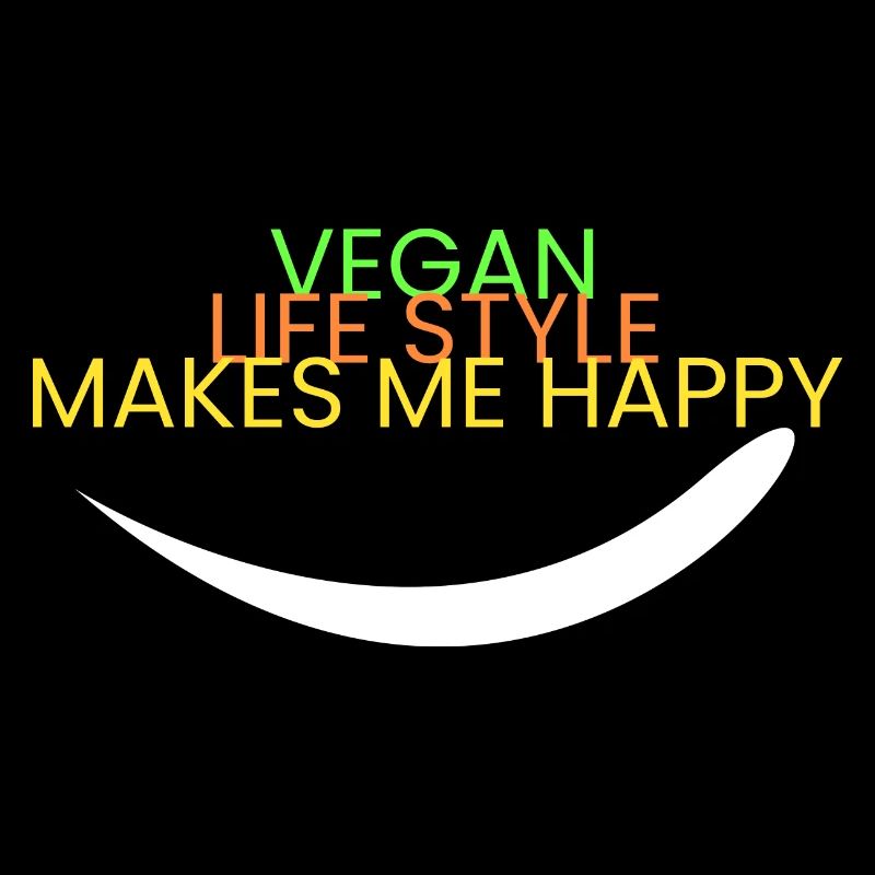mode de vie végétalien - Je suis heureux