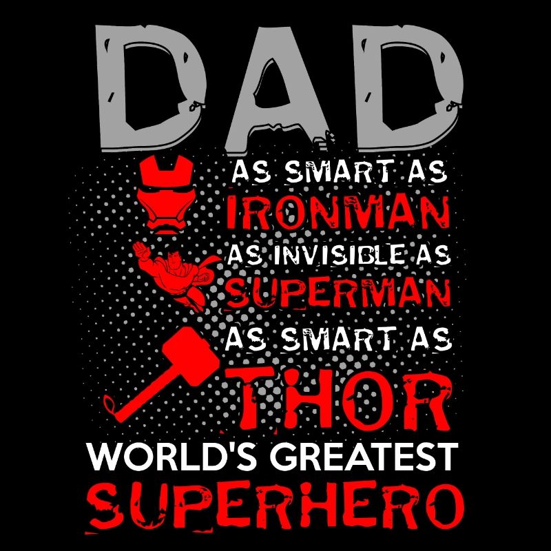 DAD SUPER HERO Design