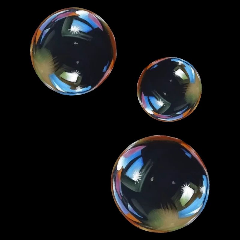 3 soap bubbles