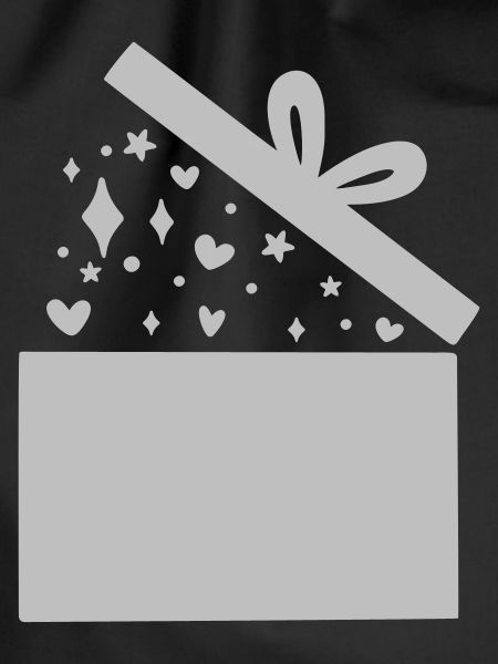 Geschenk einfärbig