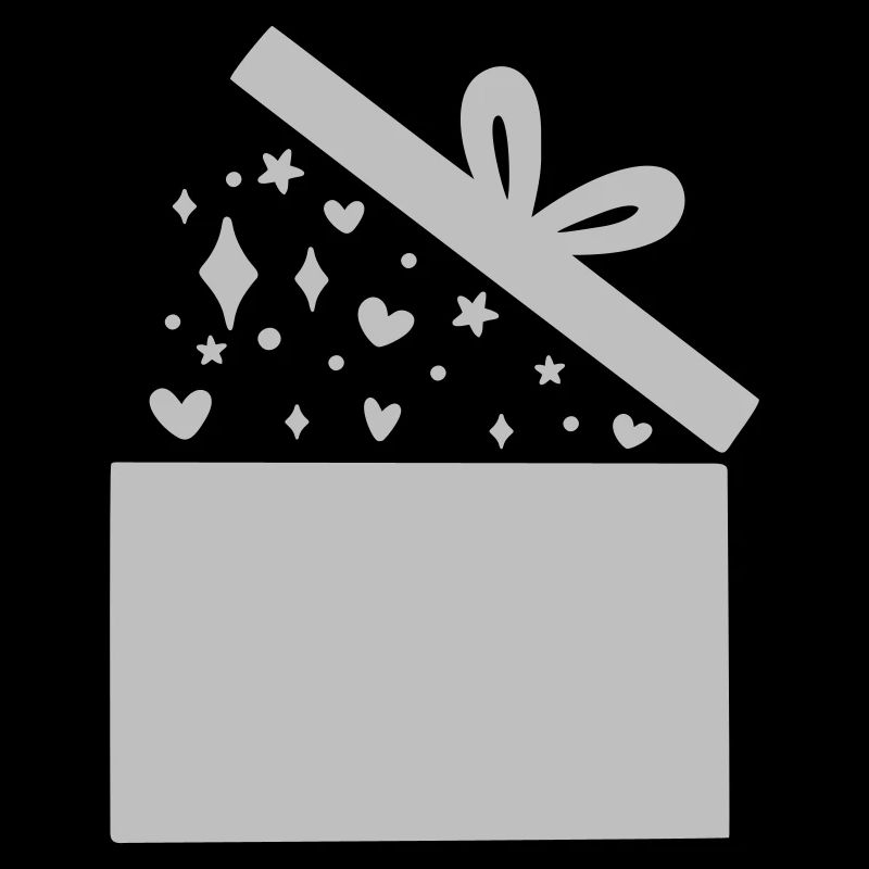 Geschenk einfärbig