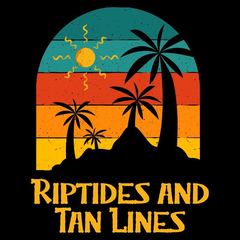 Riptides and Tan Lines Beach Sunbathing Ocean