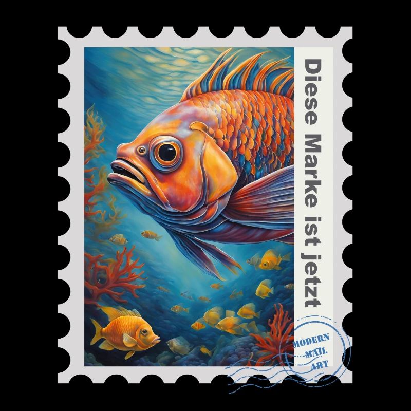 Illustration à l’aérographe « Fish 10 » DE