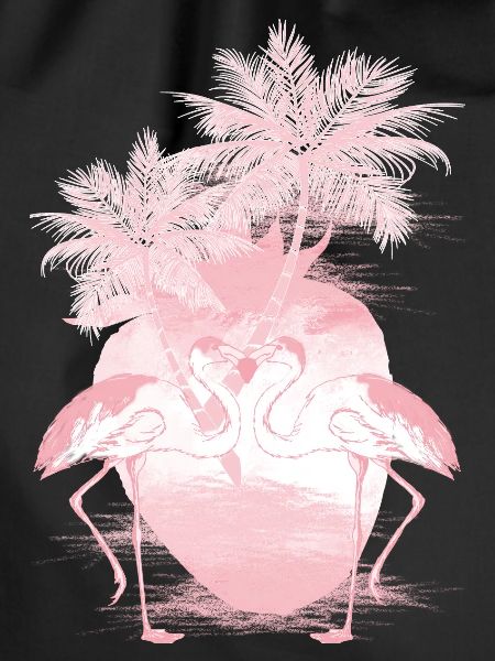 Palm Flamingos Summer Pink