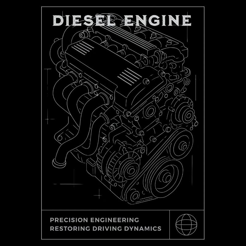 Plan de moteur diesel