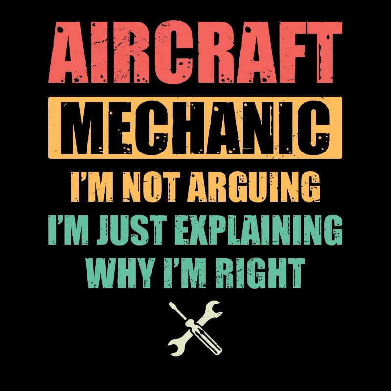 Flugzeugmechaniker Mechnaiker Held Flugzeug
