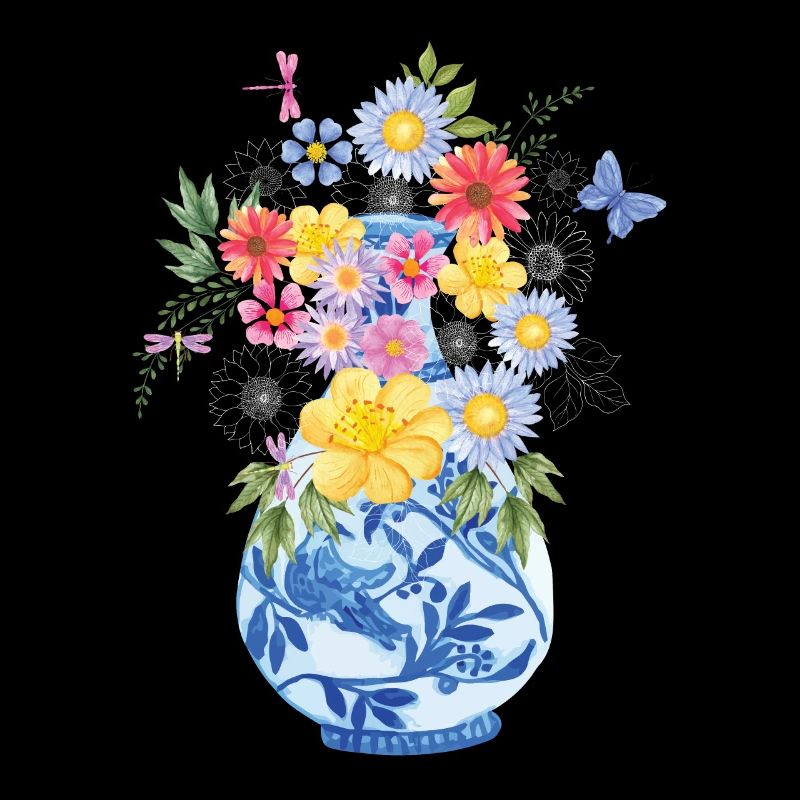 Vrilles de fleurs Vase Bouquet Bouquet Fleurs