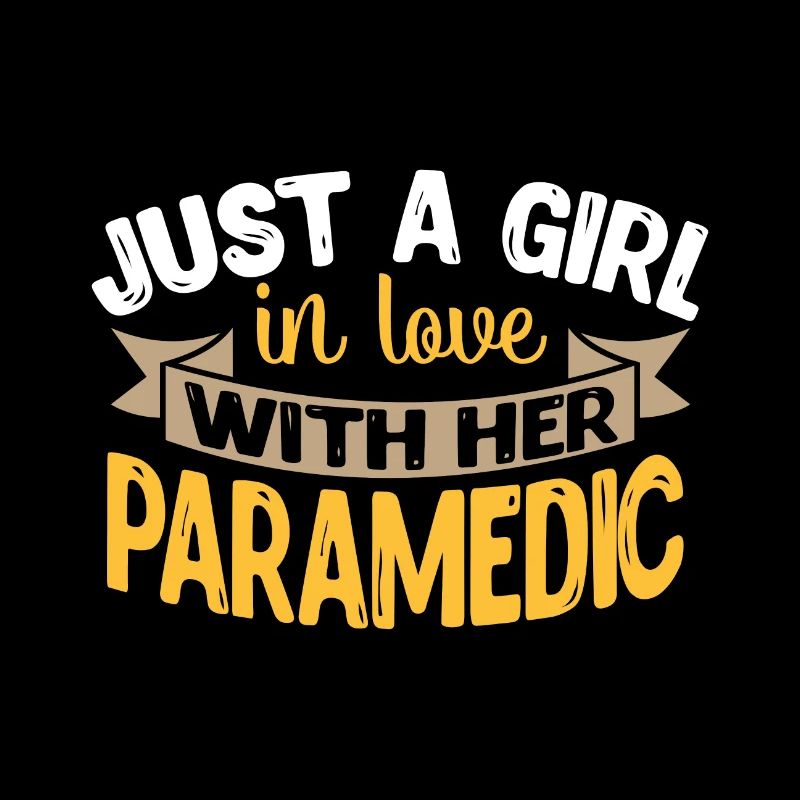 Nur ein Mädchen, das in einen Rettungssanitäter