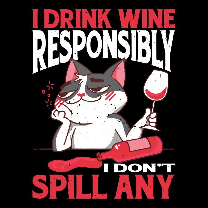 I Drink Wine Responsibly, I Don't Spill Any 2