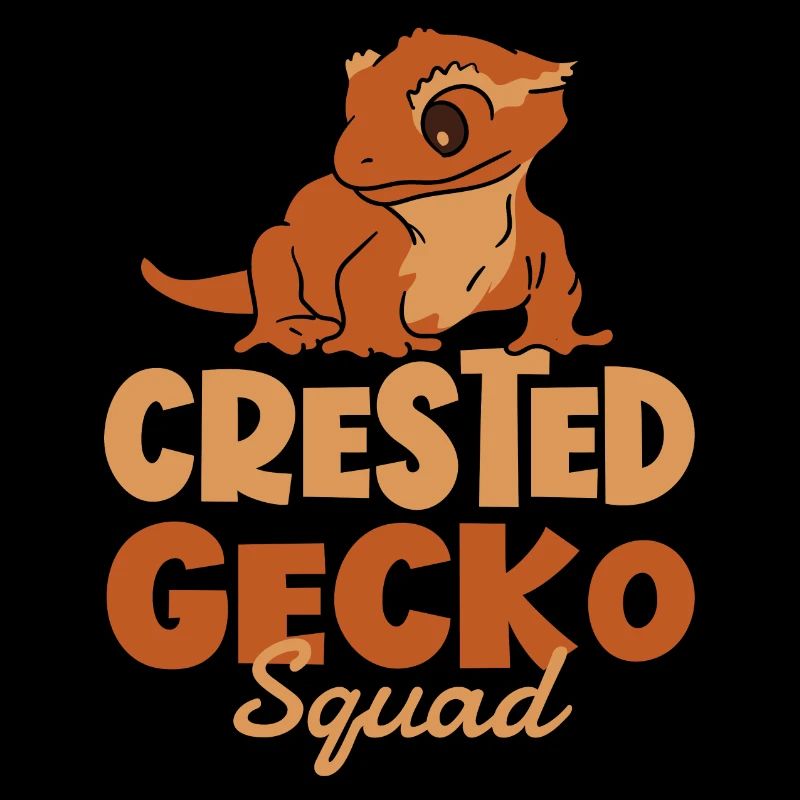 Crested Geckos Squad Ironic Lizard Reptiles