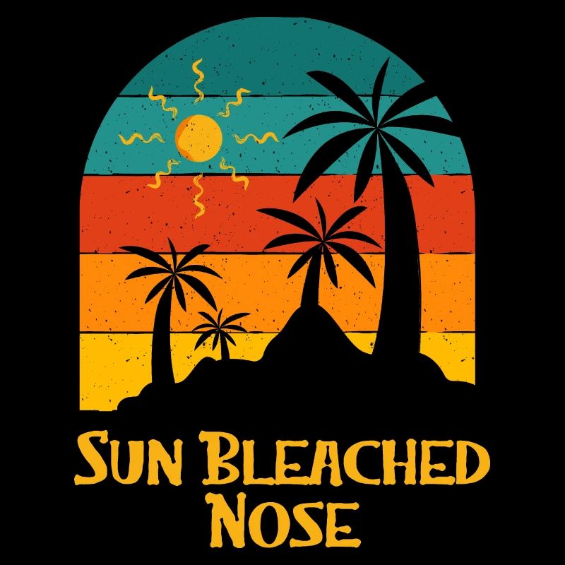Sun Bleached Nose Summer Sunbathing Tropical