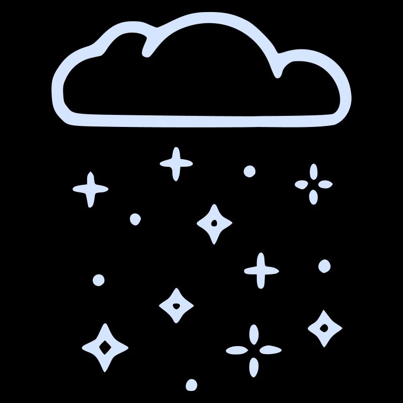 Glitter Cloud Rain Cloud