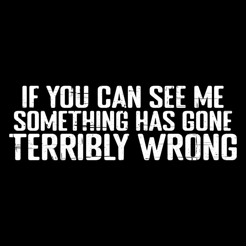 If you can see me, something has gone wrong 8