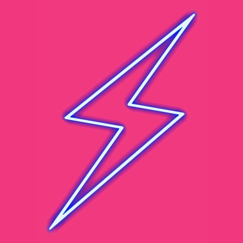 Neon-Blitzbolt