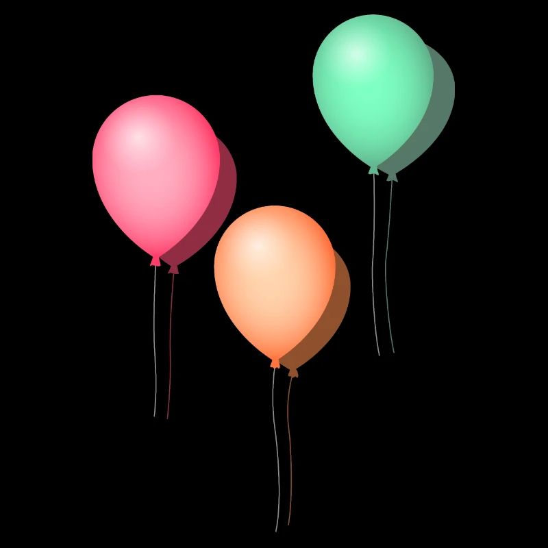 Balloons pastel
